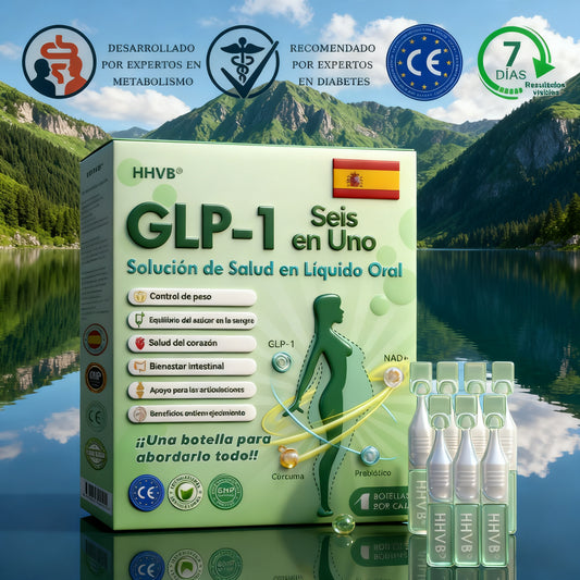 Tienda Oficial | 𝙃𝐻𝑉𝖡®✨𝑺𝒐𝒍𝒖𝒄𝒊ó𝒏 𝒐𝒓𝒂𝒍 𝒍í𝒒𝒖𝒊𝒅𝒂 𝑮𝑳𝑷-1 𝒔𝒆𝒊𝒔 𝒆𝒏 𝒖𝒏𝒐 (Solo una dosis al día, cambios visibles en 7 días) 🌿 Para obesidad, salud cardiovascular, diabetes, apnea del sueño, problemas articulares y más.